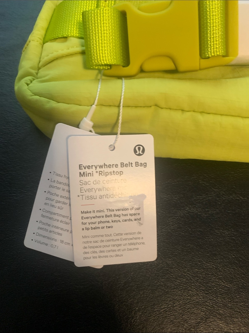 Lululemon Ripstop Mini Everywhere Belt Bag, Lichen Lime, NWT - Picture 3 of 5